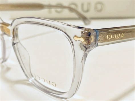 gucci glasses clear and gold|transparent Gucci glasses.